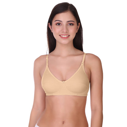 Pooja Ragenee Light Pad Cotton Regular bra for Women Skin