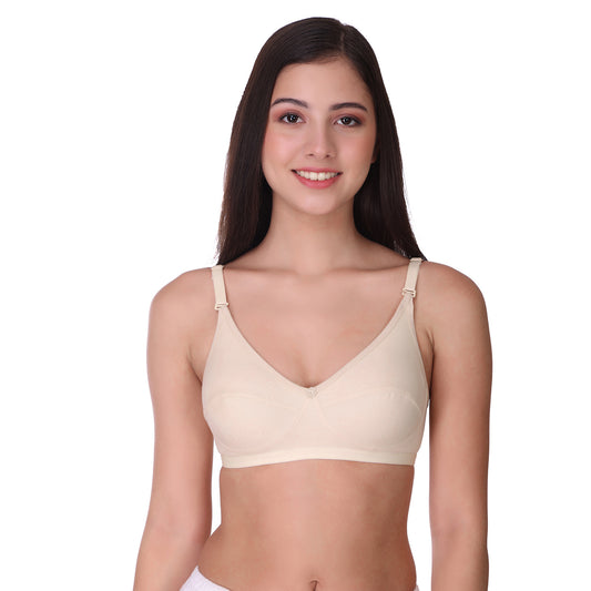 Pooja Ragenee Light Pad Cotton Regular bra for Women Skin