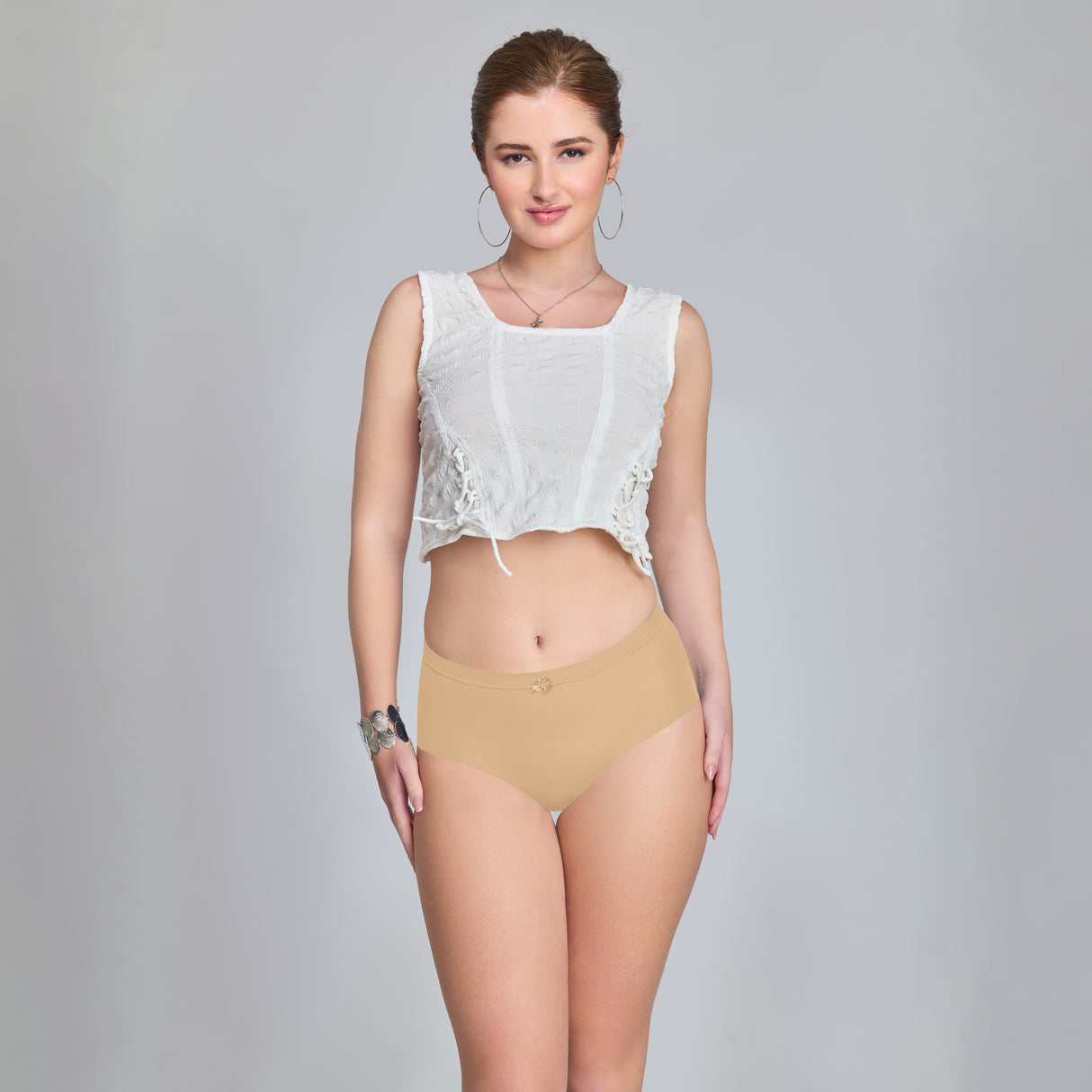 Plain Seamless Panty for Women – Soft, Stretchable & Invisible Comfort Innerwear PQ5033-3pc
