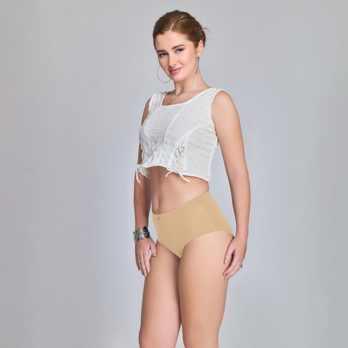 Plain Seamless Panty for Women – Soft, Stretchable & Invisible Comfort Innerwear PQ5033-2pc