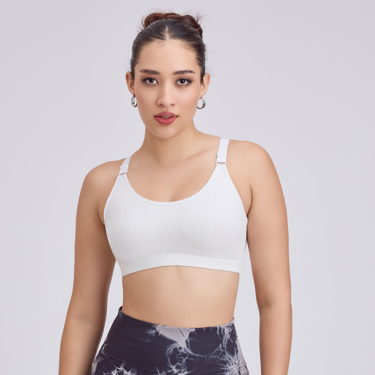 Slip-On Everyday Bra with Adjustable Straps - Non-Padded, Non-Wired & Molded Comfort- SQ1042