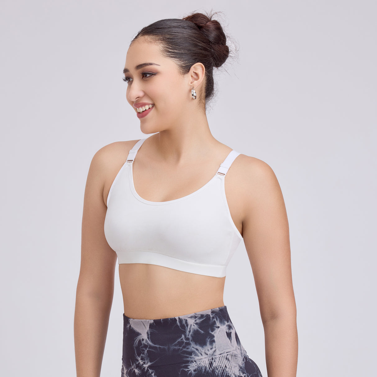 Slip-On Everyday Bra with Adjustable Straps - Non-Padded, Non-Wired & Molded Comfort- SQ1042
