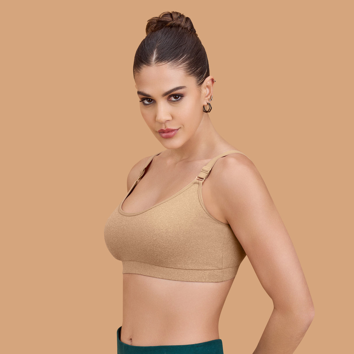 Seamless Breathable,Supportive,and Wire-Free Full Coverage Easy to Slip on Sports SQ1033