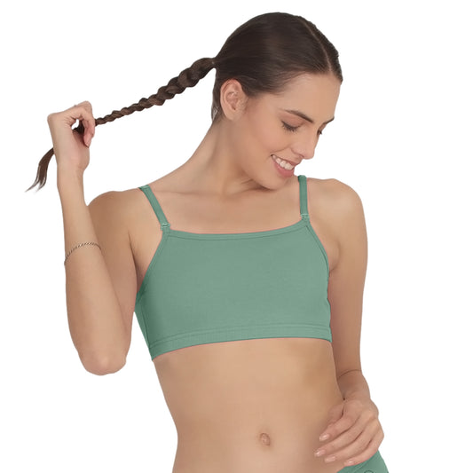 POOJA RAGENEE Smooth Fabric & comfortable Sports Bra for Fitness SQ1031B Teal Green