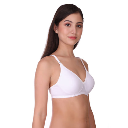 Pooja Ragenee Cotton Blend Mold bra for Women White