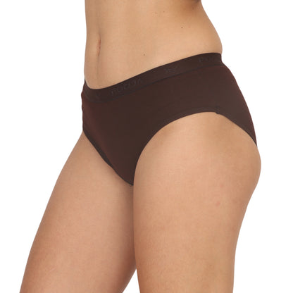 POOJA RAGENEE Women's Regular Pure Cotton Panty PQ5022 Wine