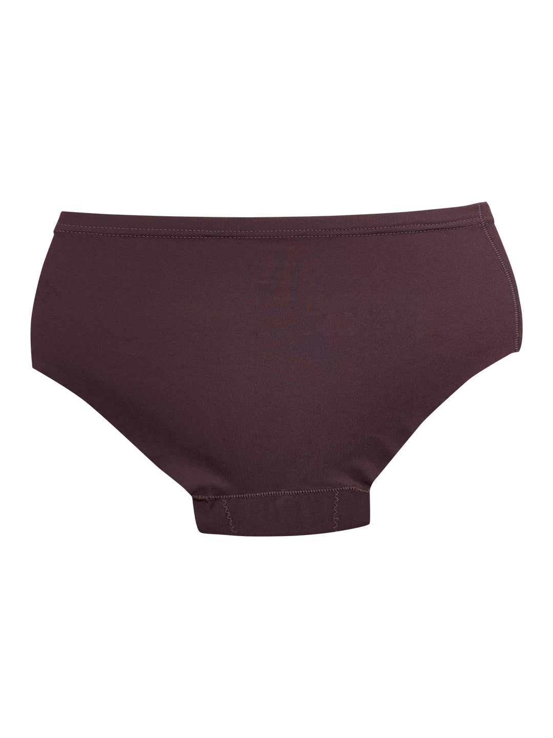 POOJA RAGENEE Women's Seamless Regular Lycra Panty PQ5033 Wine-Black