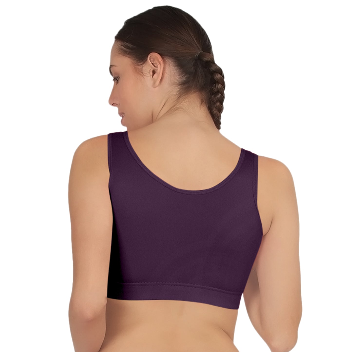 POOJA RAGENEE Full Coverage Seamless Bra Fitness T-Shirt Sports BraSQ1037 Wine