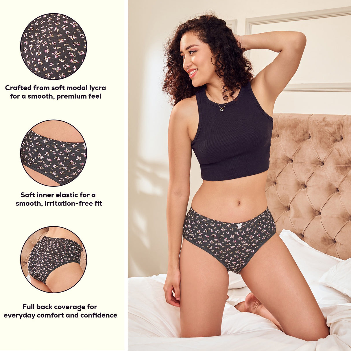 Trendy Printed Hipster Panty for Women| Everyday Comfort & Stylish Fit PQ5041