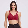 Seamless Cross Design D Cup Bra – Full Coverage, Supportive Fit MQ3046
