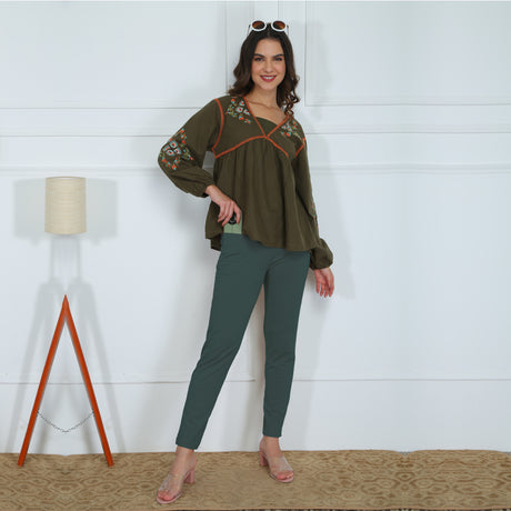 Stylish Kurti Pant with Leggings – Comfortable Daily Wear FKP9001