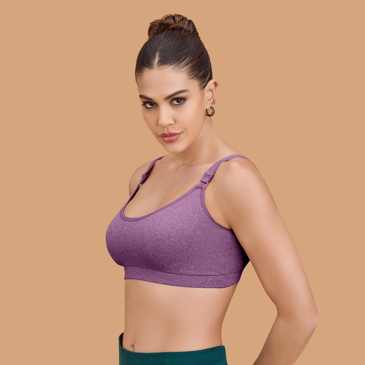 Seamless Breathable,Supportive,and Wire-Free Full Coverage Easy to Slip on Sports SQ1033