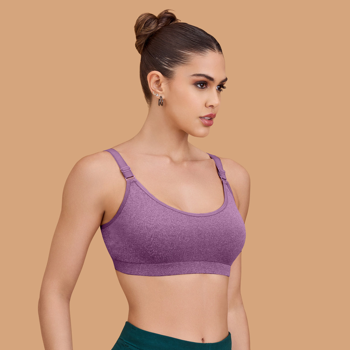 Seamless Breathable,Supportive,and Wire-Free Full Coverage Easy to Slip on Sports SQ1033
