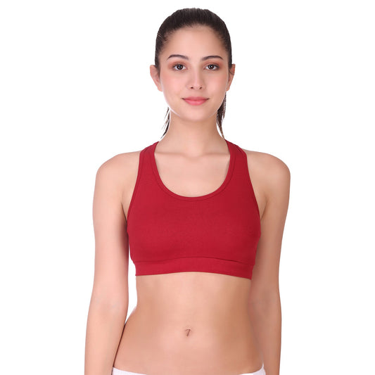 T-Back Sports Bra Maroon